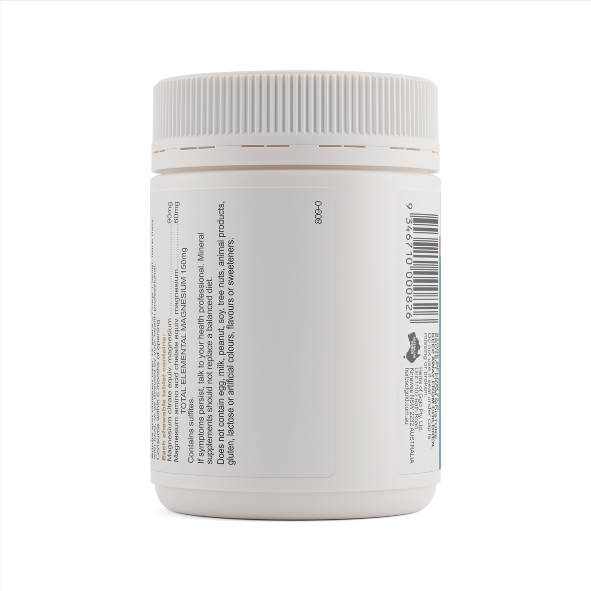 Herbs of Gold Magnesium Chewable Raspberry 60 Tablets image 5