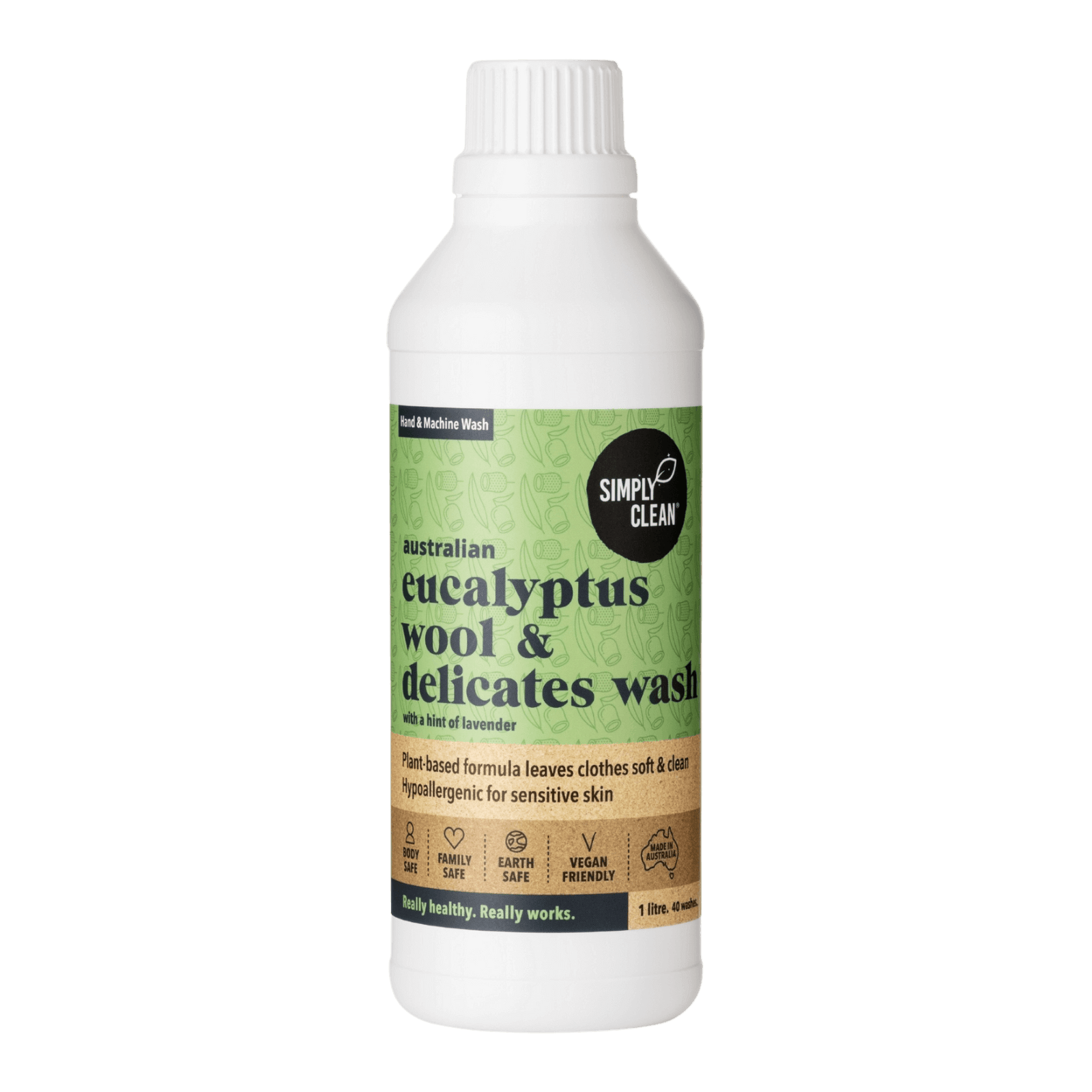 Simply Clean Wool & Delicates Wash Eucalyptus 1L