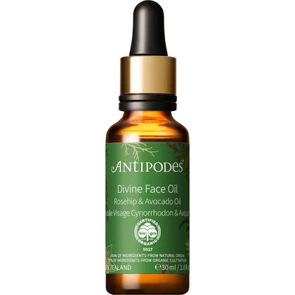 Antipodes Divine Face Oil with Rosehip & Avocado Oil 30ml gallery image 3