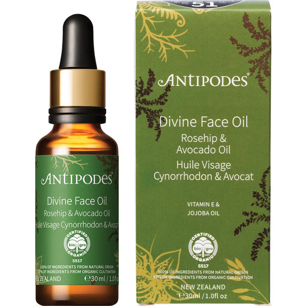 Antipodes Divine Face Oil with Rosehip & Avocado Oil 30ml