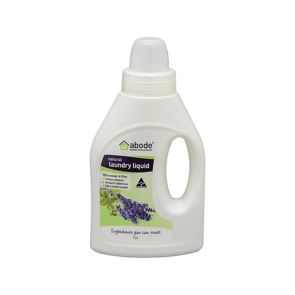 Abode Front & Top Loader Wild Lavender & Mint Laundry Liquid 1L