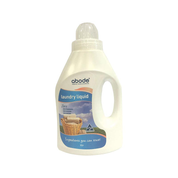 Abode Front & Top Loader Zero Laundry Liquid 1L