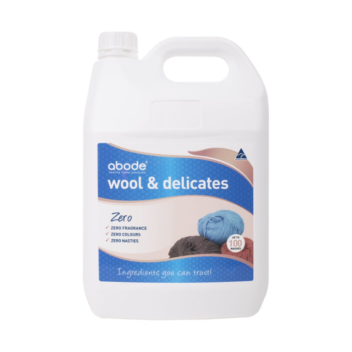 Abode Wool Wash ZERO Fragrance Free 4L product packshot