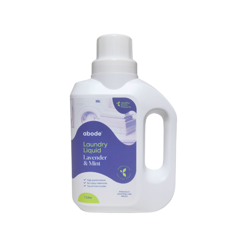 Abode Front & Top Loader Wild Lavender & Mint Laundry Liquid 1L