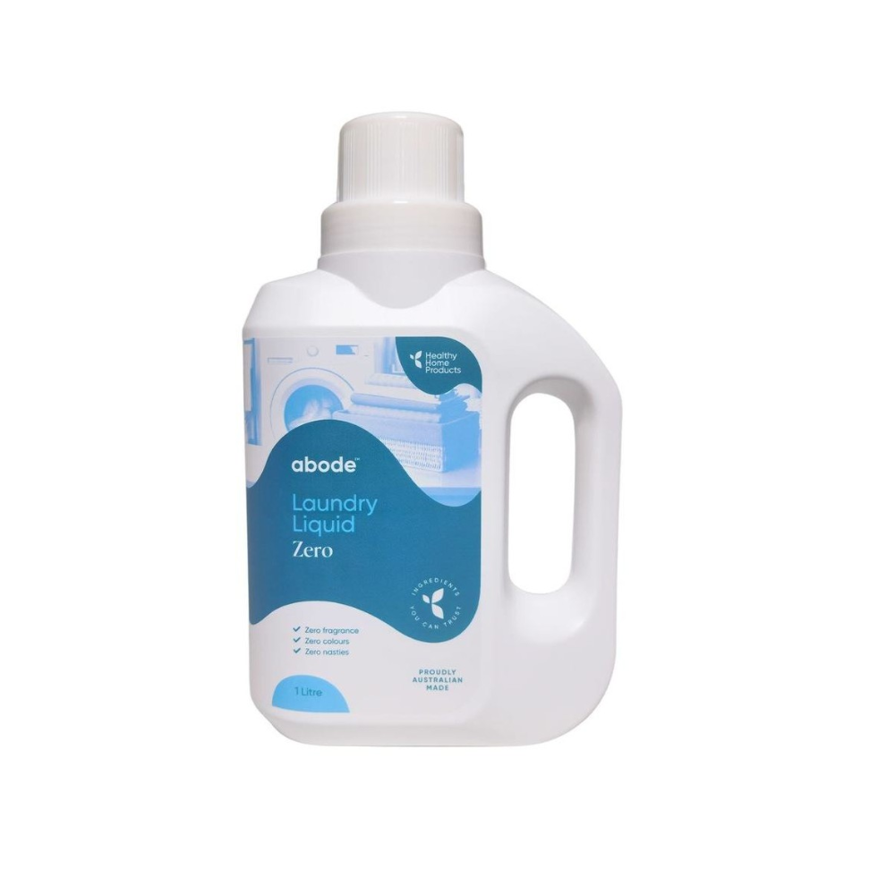 Abode Front & Top Loader Zero Laundry Liquid 1L