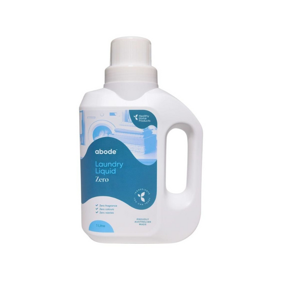 Abode Front & Top Loader Zero Laundry Liquid 1L