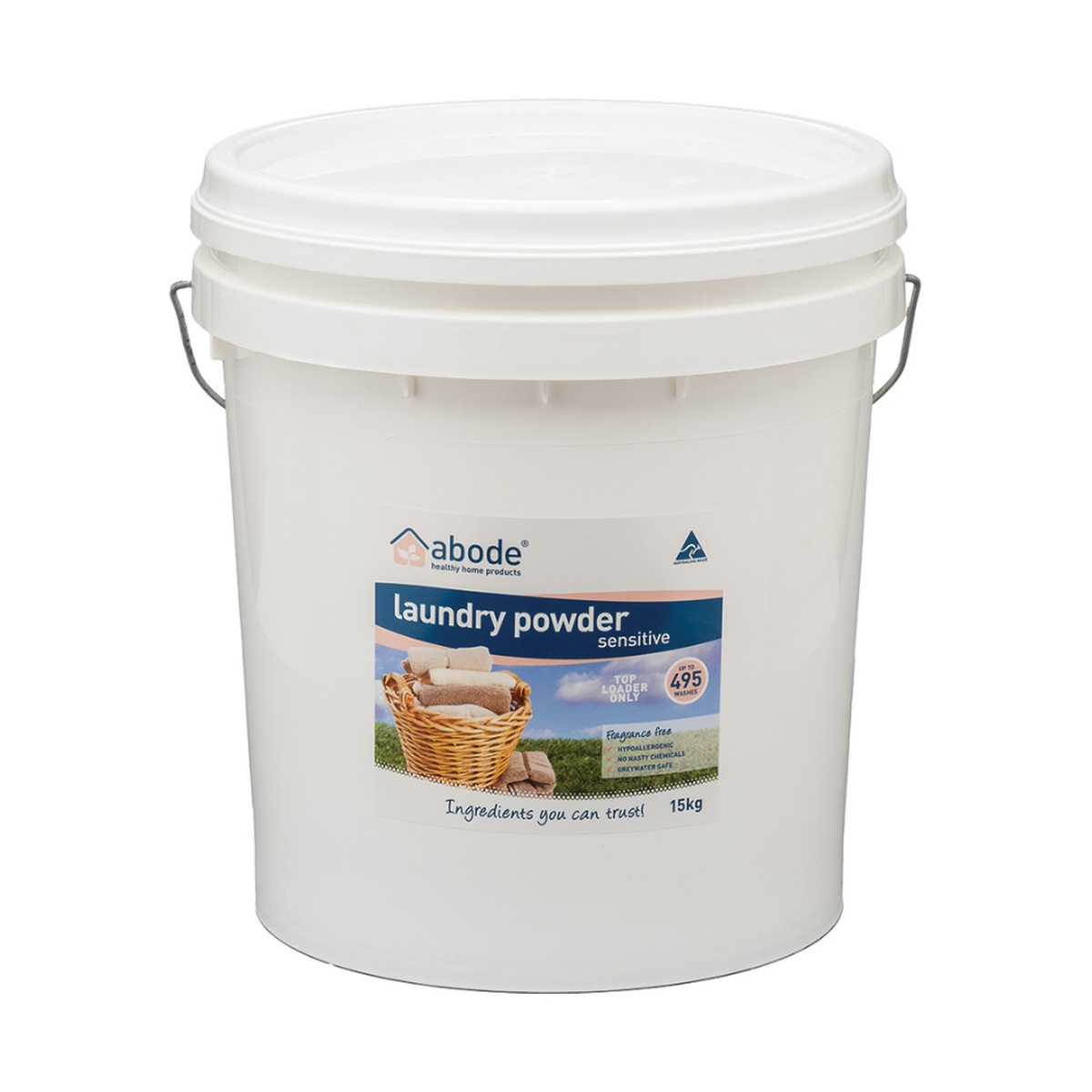 Abode Front & Top Loader Zero Laundry Powder 15kg product packshot