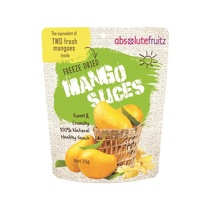 Absolute Fruitz Freeze Dried Mango Two Mangoes 35g