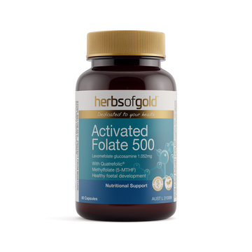 Herbs of Gold Activated Folate 500 60 Capsules