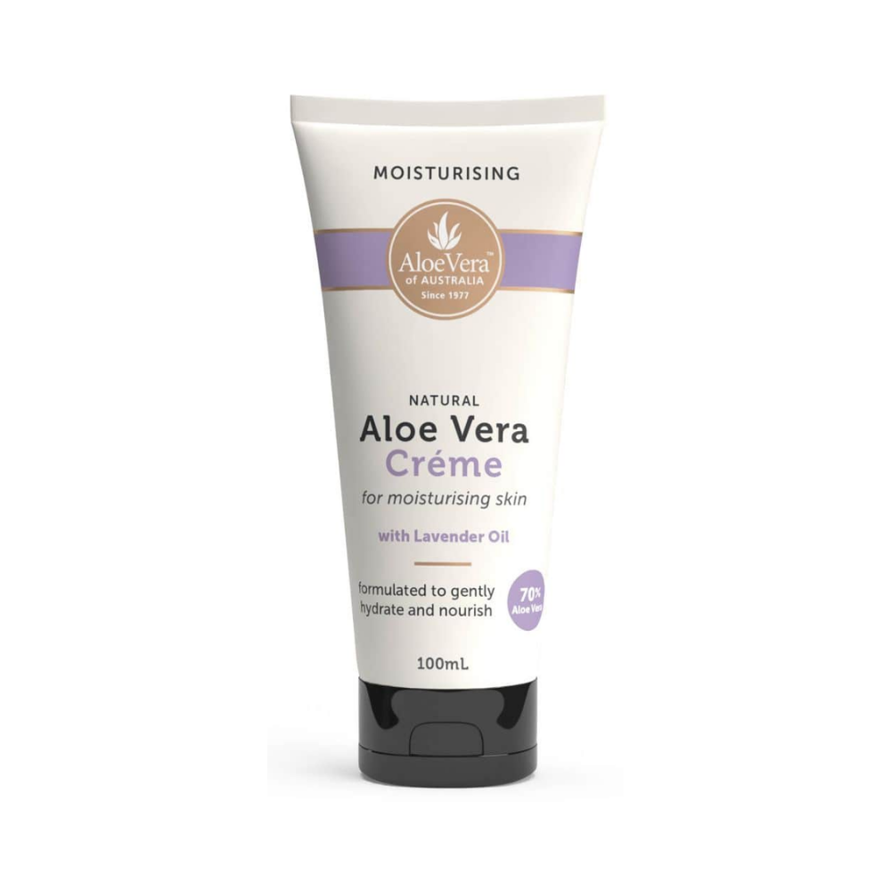 Aloe Vera Of Australia Aloe Vera Crème with Lavender Tube 70% 100ml