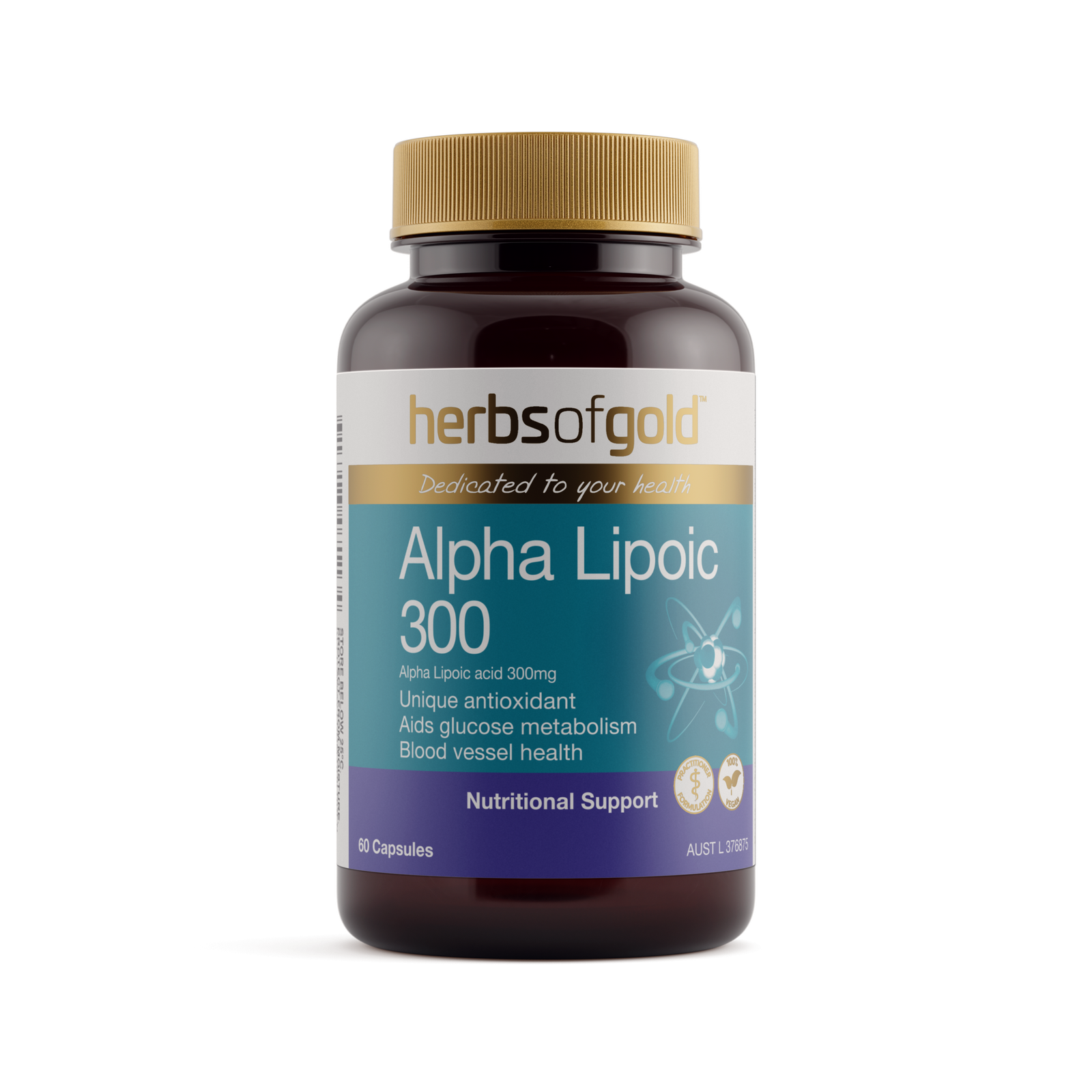 Herbs of Gold Alpha Lipoic 300 60 Capsules