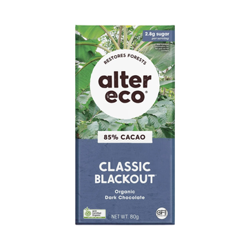 Alter Eco Chocolate Organic Dark Classic Blackout 80g