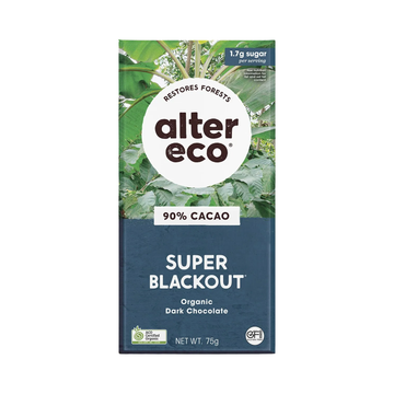 Alter Eco Chocolate Organic Dark Super Blackout 75g