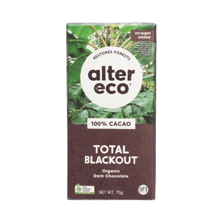 Alter Eco Chocolate Organic Dark Total Blackout 75g