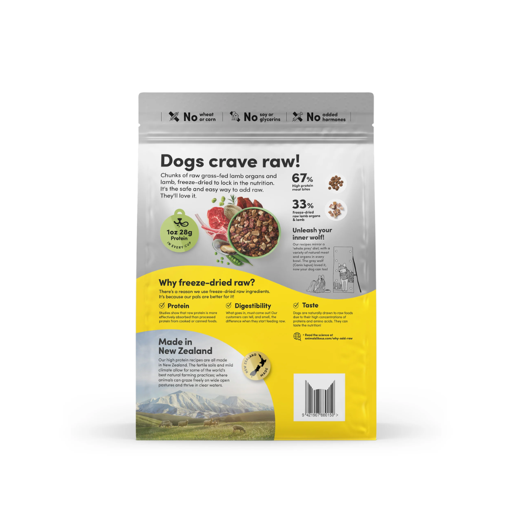 Animals Like Us RawMix33 with Grass-Fed Lamb Dog Food 2kg