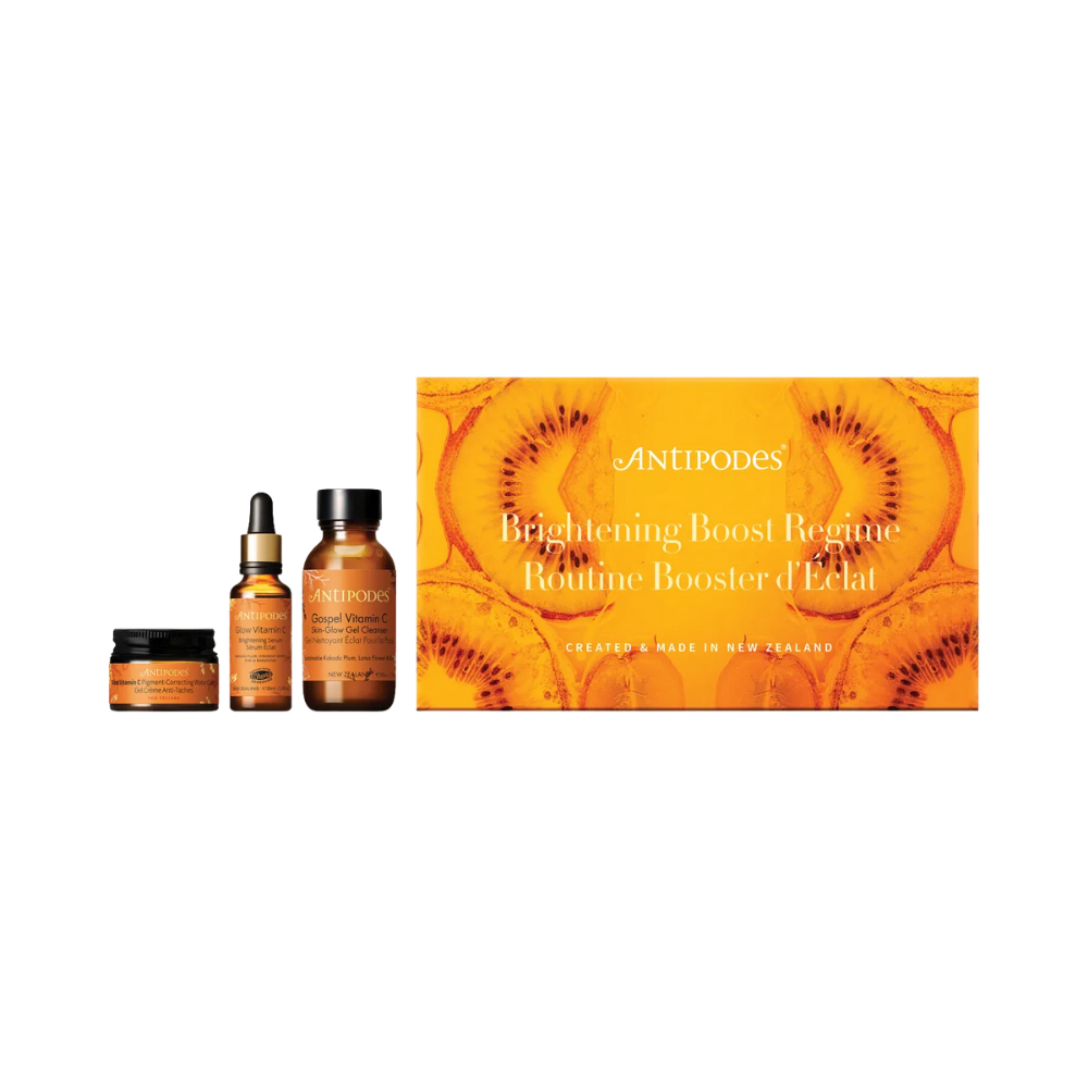Antipodes Natural Skin-Brightening Essentials 3 Pack front packshot