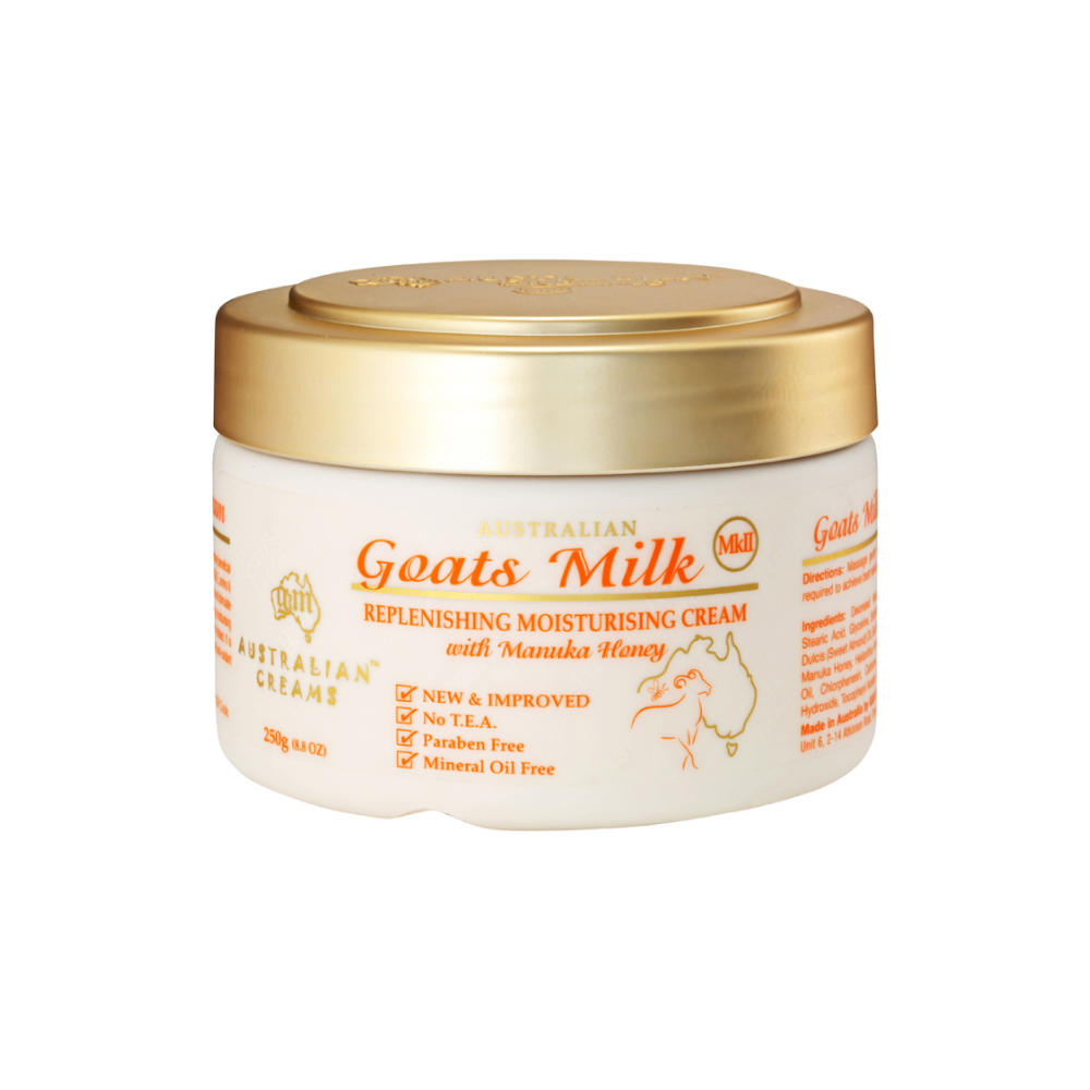 Australian Creams Goats Milk Replenishing Moisturising Cream with Manuka Honey 250g