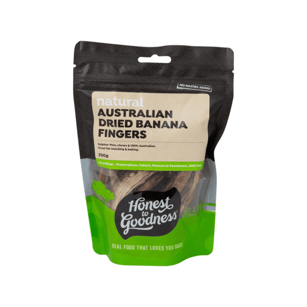 Honest to Goodness Australian Dried Banana Fingers 200g