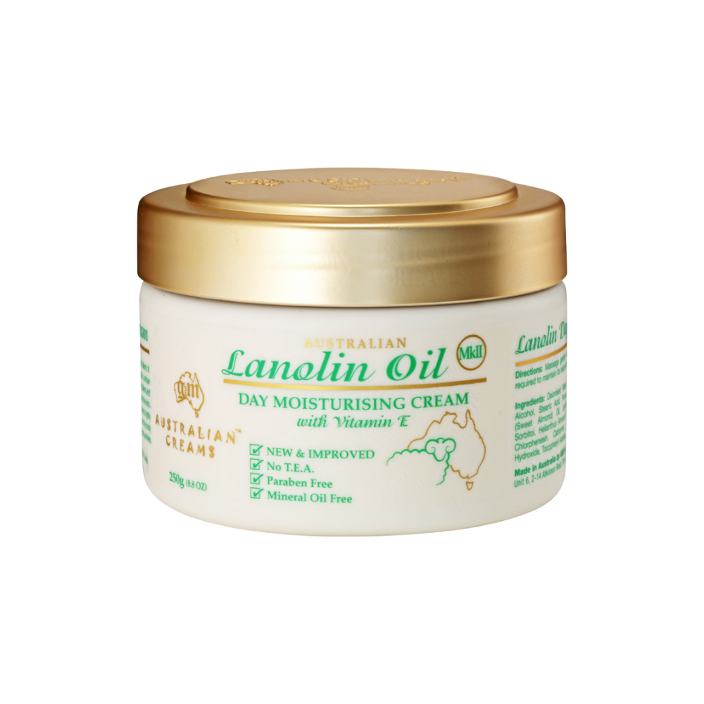 Australian Creams Lanolin Oil Day Moisturising Cream with Vitamin E