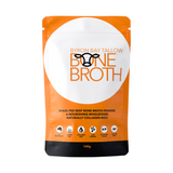 Byron Bay Tallow Grass-Fed Beef Bone Broth Powder 100g front pack on white background