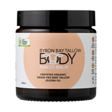 Byron Bay Tallow Body Naked Balm 100ml front pack on white background