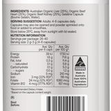 Best of the Bone Organic Beef Organ Complex 160 Capsules gallery image 5