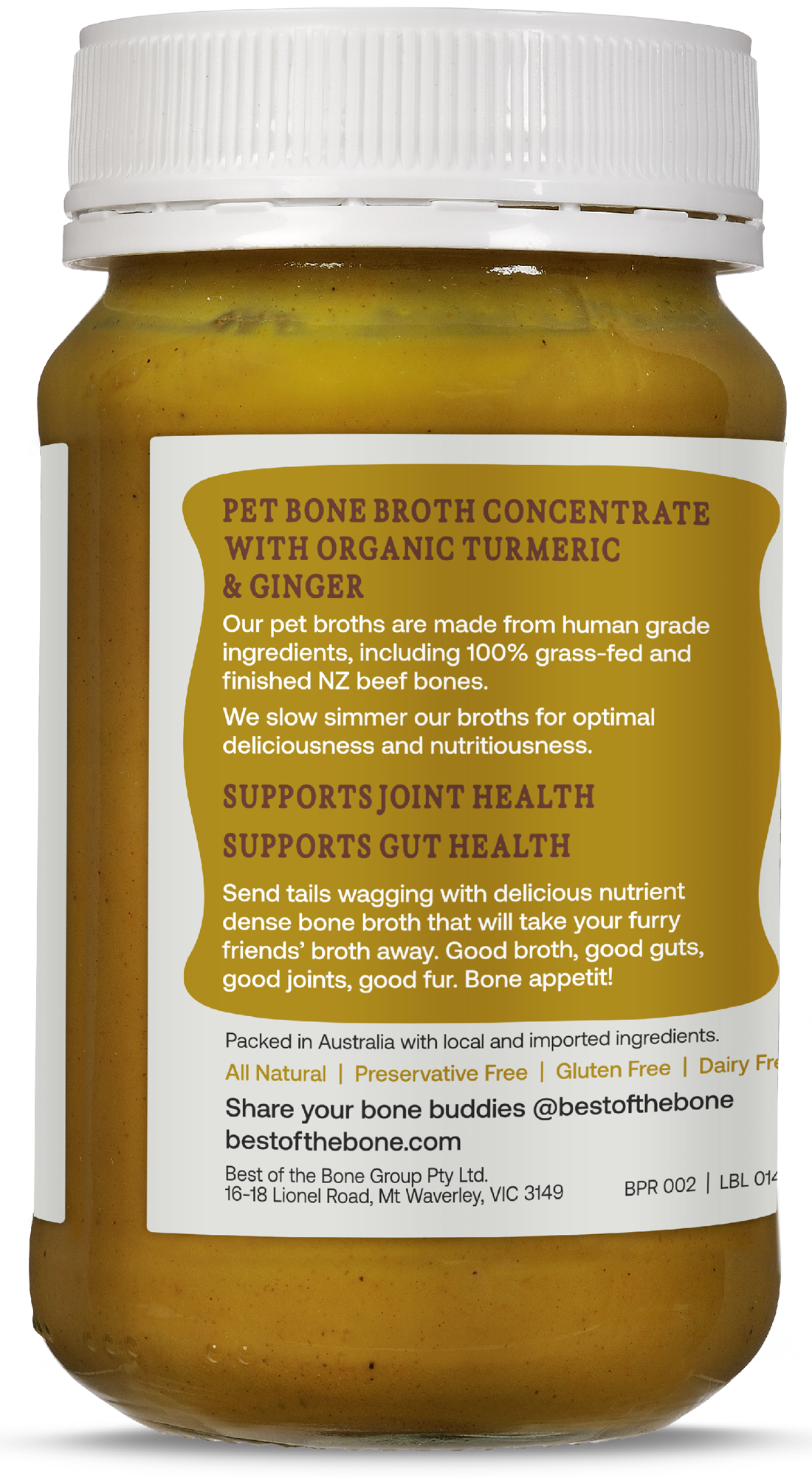 Best of the Bone Pet Bone Broth Concentrate Joint Health 375g gallery image 5