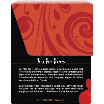 Buddha Teas Organic Herbal Tea Bags Hibiscus Tea 18 Pack