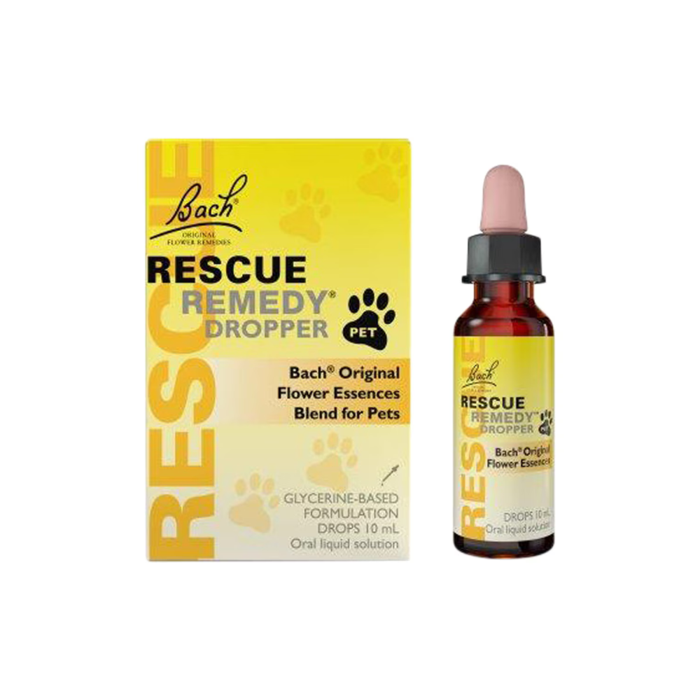 Bach Rescue Remedy Pet Dropper 10ml bottle and carton