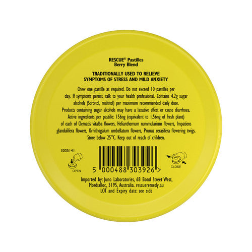 Bach Rescue Pastilles Berry Blend 50g product details
