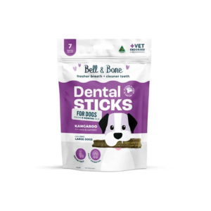 Bell & Bone Dog Dental Sticks Kangaroo, Mint & Turmeric