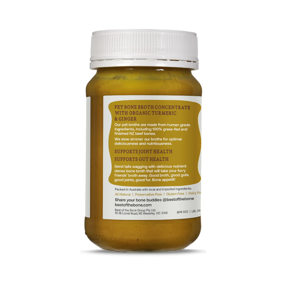 Best Of The Bone Pet Bone Broth Concentrate Joint Health 375g