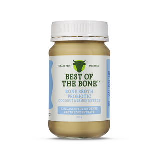 Best Of The Bone Probiotic Bone Broth Concentrate Coconut & Lemon Myrtle 390g