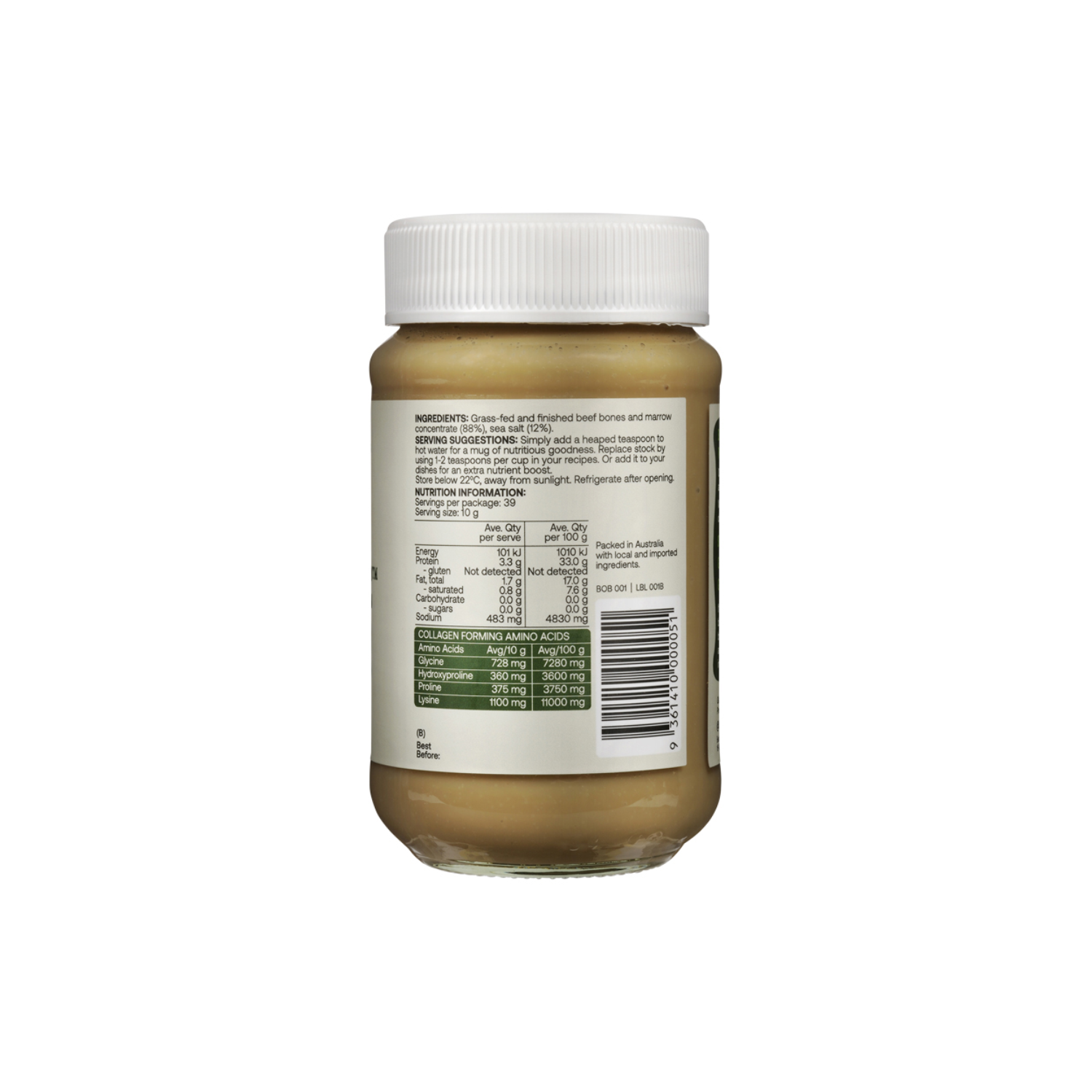 Best of the Bone Bone Broth Beef Real Broth Concentrate Original 390g gallery image 2