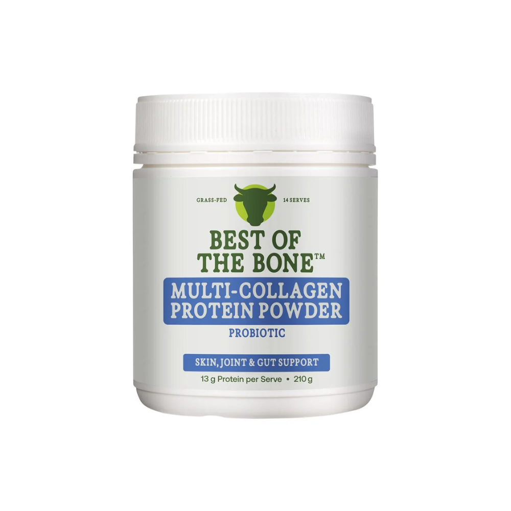 Best of the Bone Healing Multi-Collagen Protein Powder Gut & Immunity Blend with Probiotic Spores Unflavoured 210g