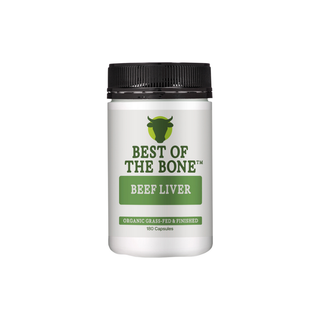 Best of the Bone Organic Beef Liver Nutrient Dense Superfood 180 Capsules product image