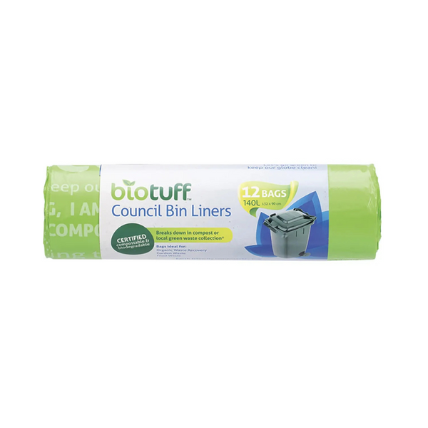 Biotuff Council Bin Liners Large 140L 12pk