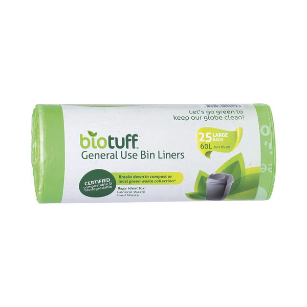 Biotuff Council Bin Liners Large 60L 25 Pack