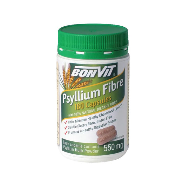 Bonvit Psyllium Fibre 550mg 180 Capsules