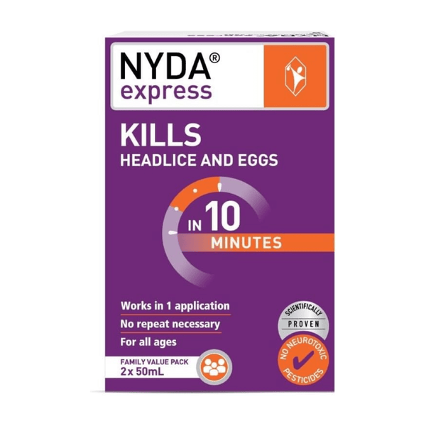 Brauer Nyda Express (Kills Headlice and Eggs) 50ml x 2 Pack