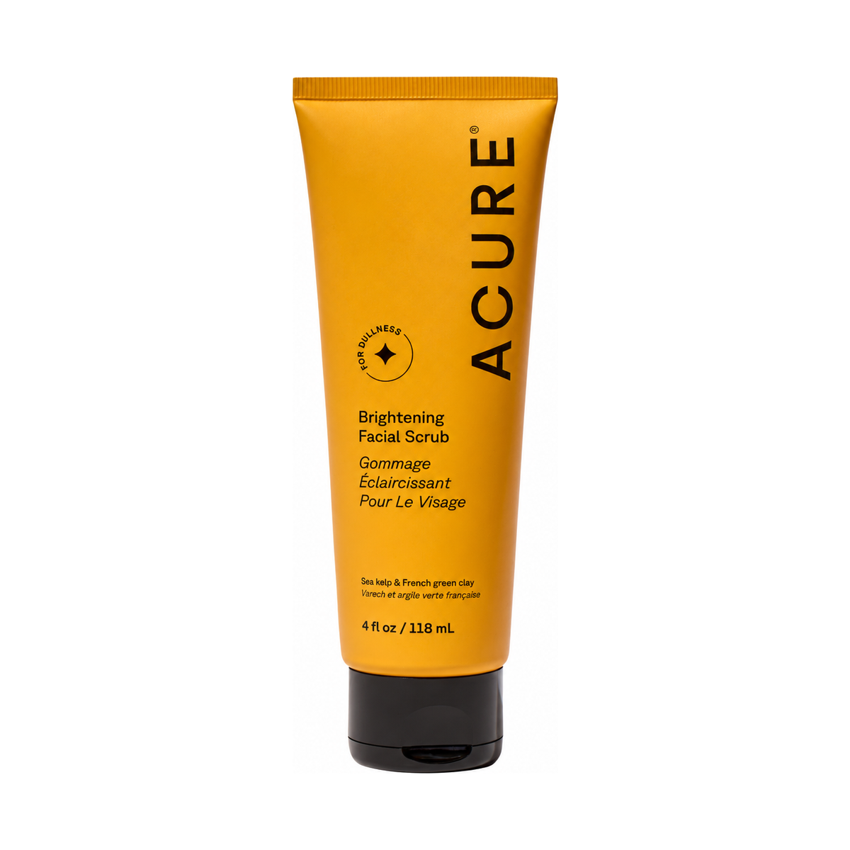 Acure Brightening Facial Scrub 118ml front pack