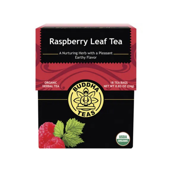 Buddha Teas Organic Herbal Raspberry Leaf Tea 18 Pack