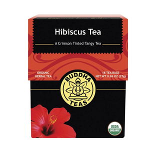 Buddha Teas Organic Herbal Tea Bags Hibiscus Tea 18 Pack