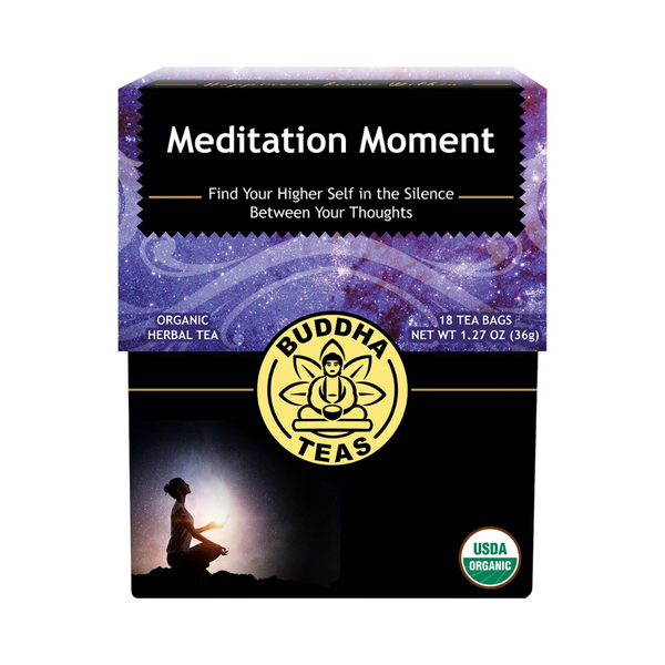 Buddha Teas Organic Herbal Tea Bags Meditation Moment 18 Pack