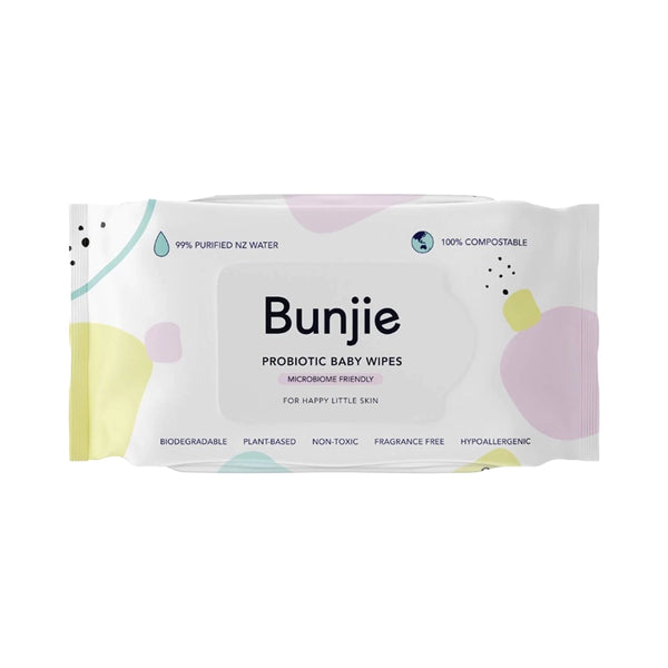 Bunjie Probiotic Baby Wipes 80 Super Soft Sheets