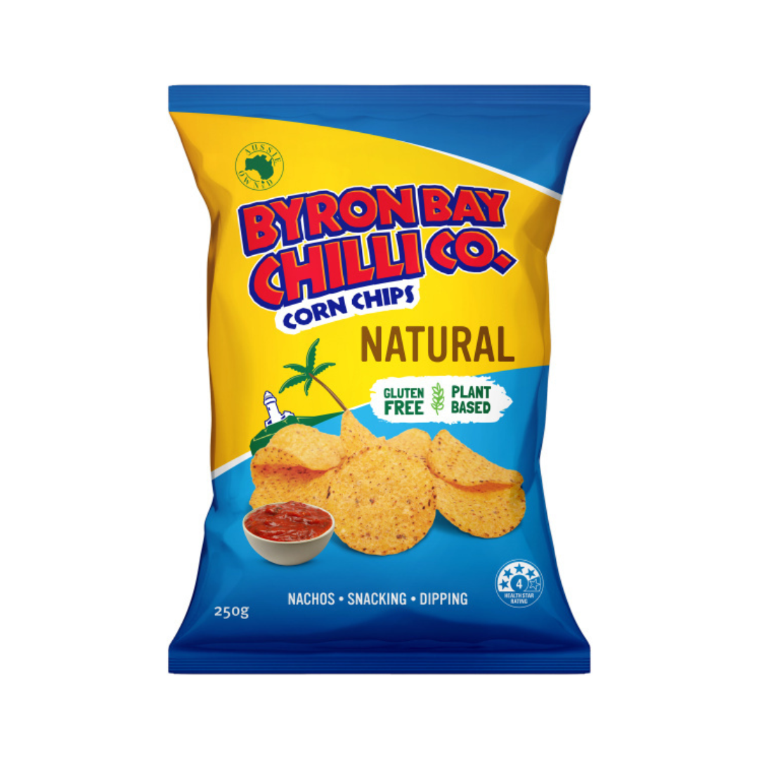 Byron Bay Chilli Natural Cornchips G/F 250g