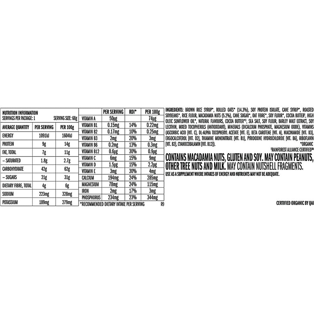 CLIF Energy Bar White Chocolate Macadamia 12x68g