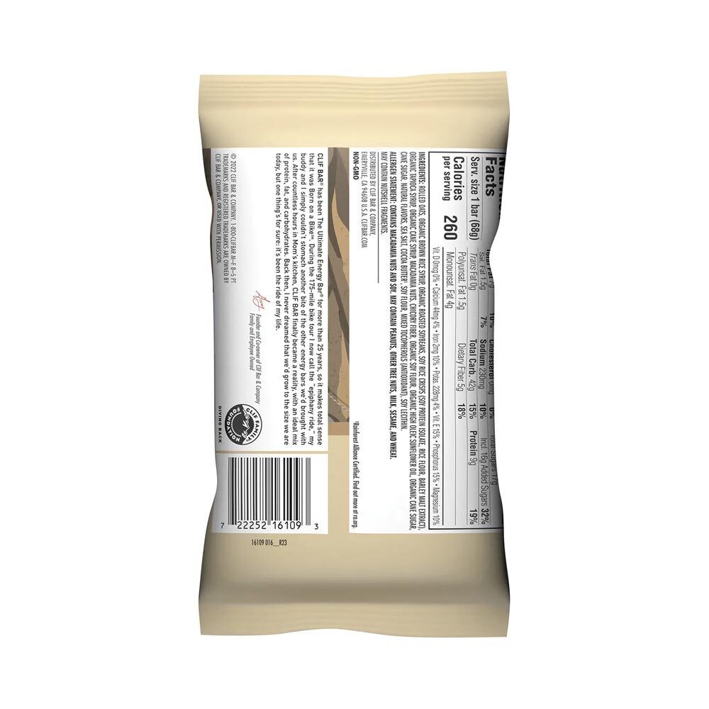 CLIF Energy Bar White Chocolate Macadamia 12x68g