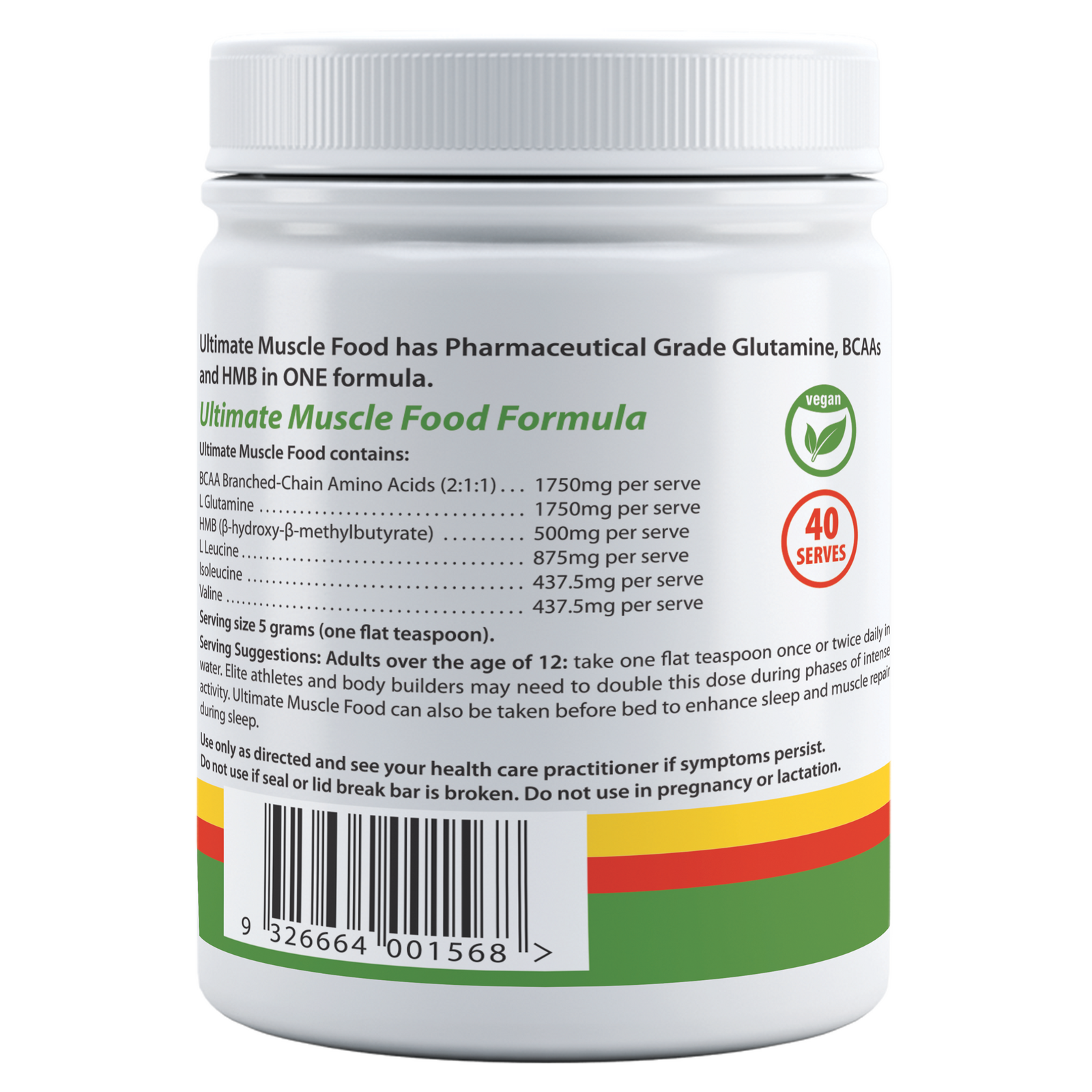 Cabot Health Ultimate Muscle Food Powder Lime 200g