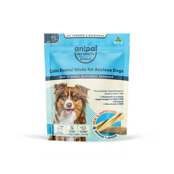 Anipal Calm Dental Sticks for Anxious Dogs Dog Treat 210g